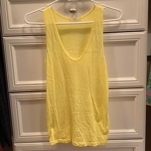 Yellow J. Crew tank top XXS